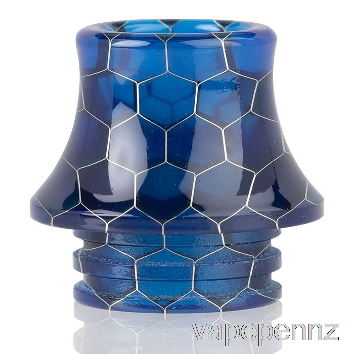 810 Cone Snake Skin Resin Drip Tip Dark Blue VAPE NZ